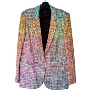 Escada Colorful Tweed Blazer